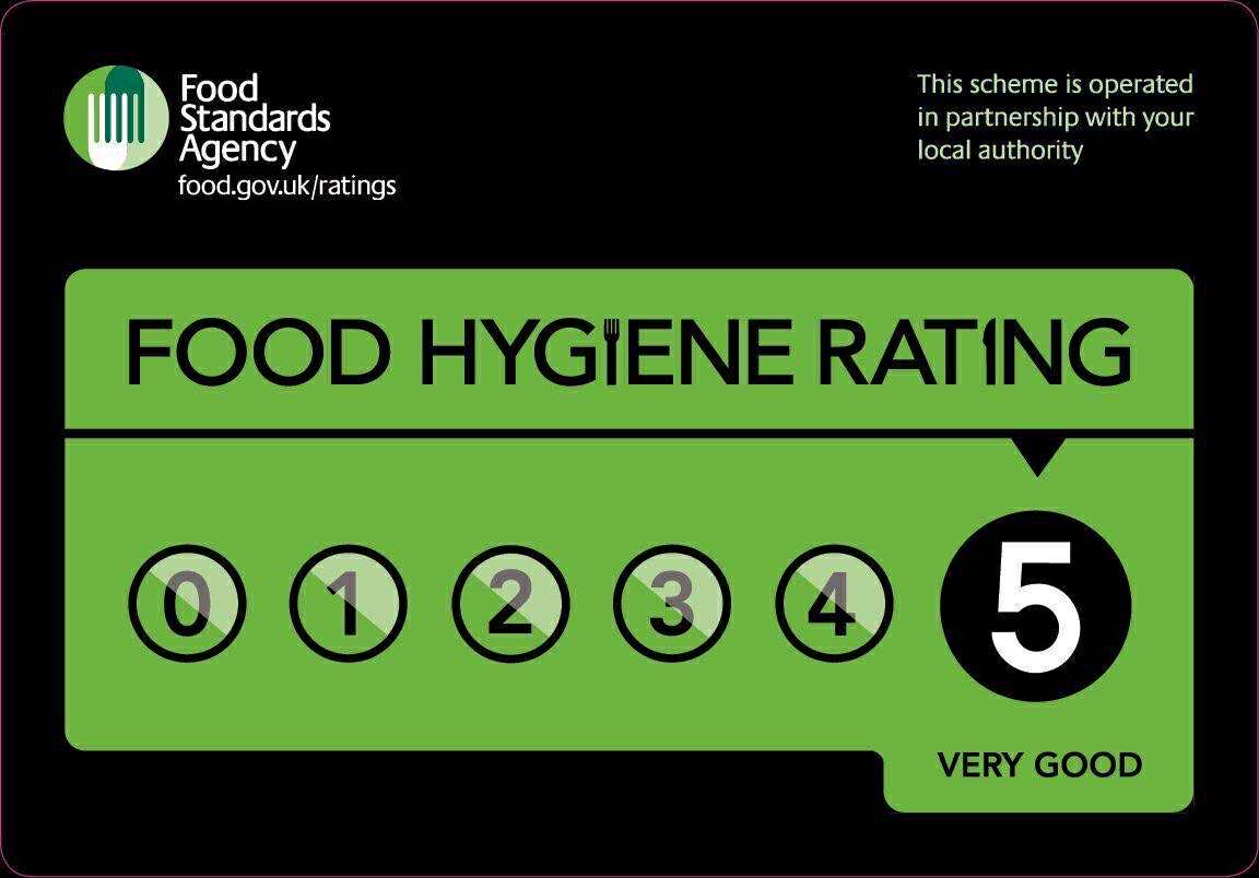 Food Hygiene Rating 5 - VERY GOOD